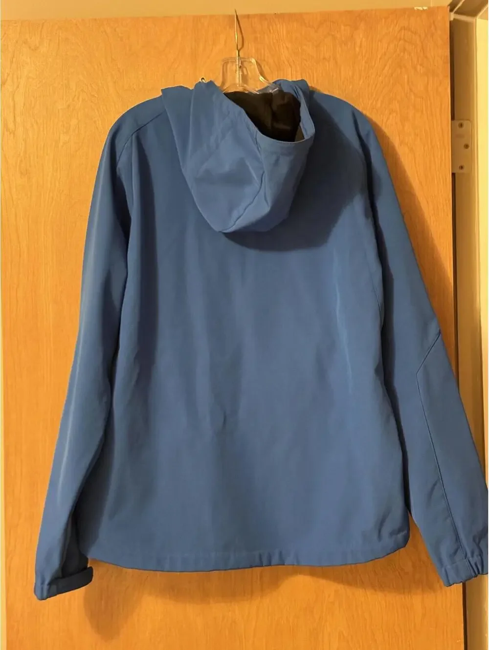Double Diamond Blue Softshell Fleece-Lined Jacket Women's Large Full Zip Hooded - Picture 2 of 8